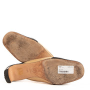 shop 100% authentic second hand Chanel Beige And Black Patent Cap Toe Mules - Size 40 1/2 on Labellov.com
