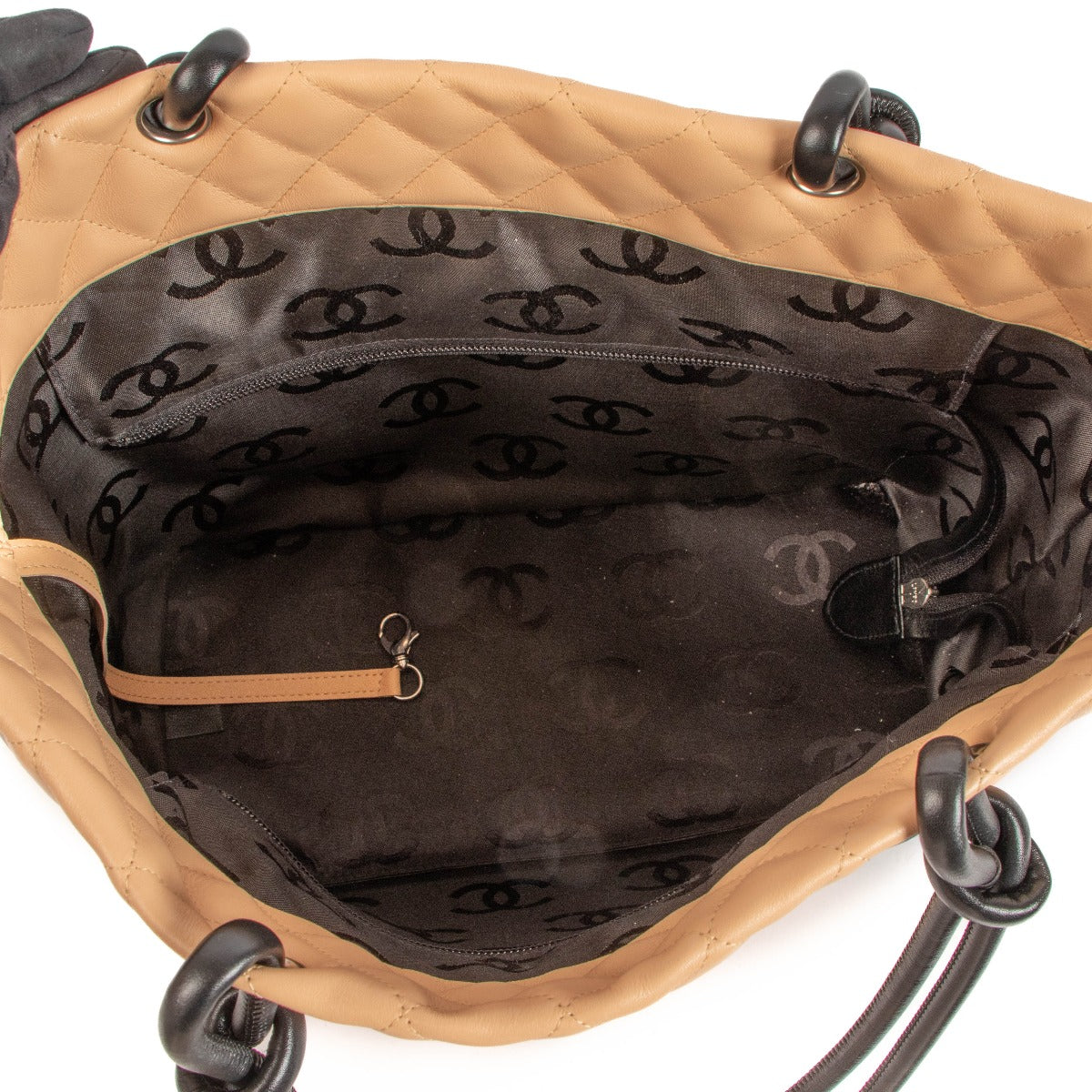 Shop 100% authentic Chanel Beige Ligne Cambon Tote Bag on Labellov.com.