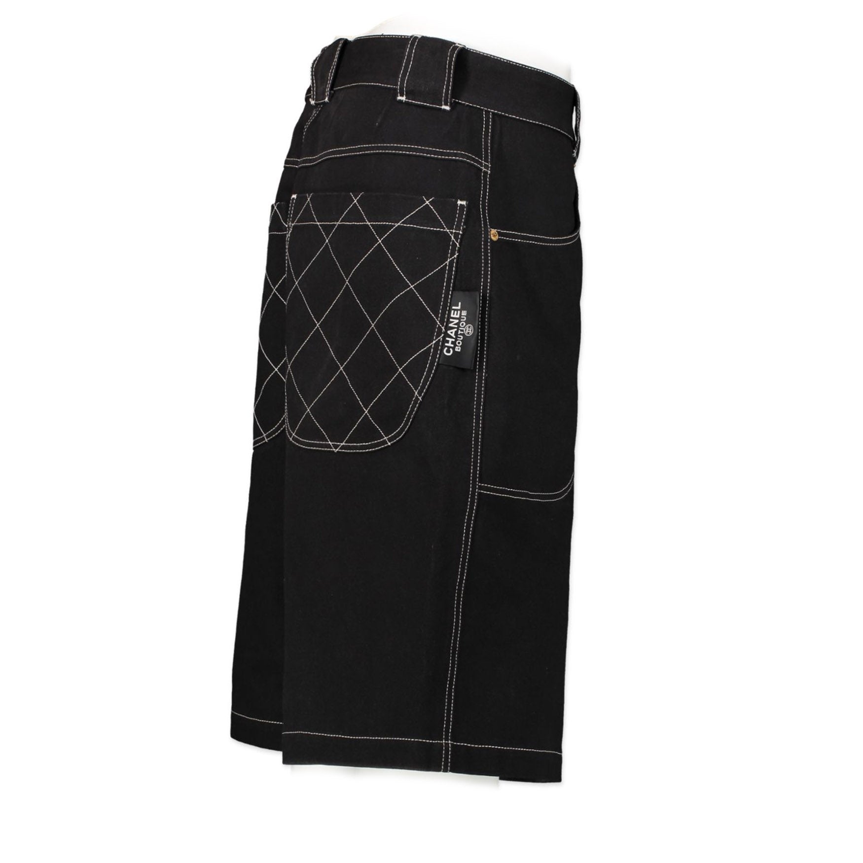 Chanel Denim Bermuda Pants