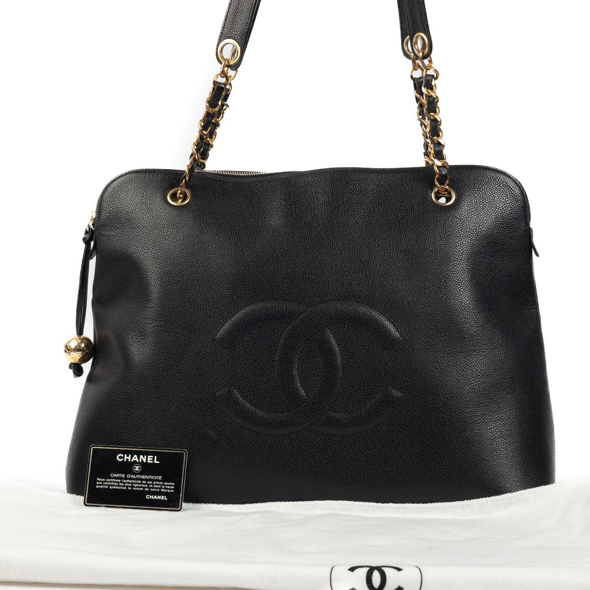 Chanel Black Vintage Bowling Shoulder bag