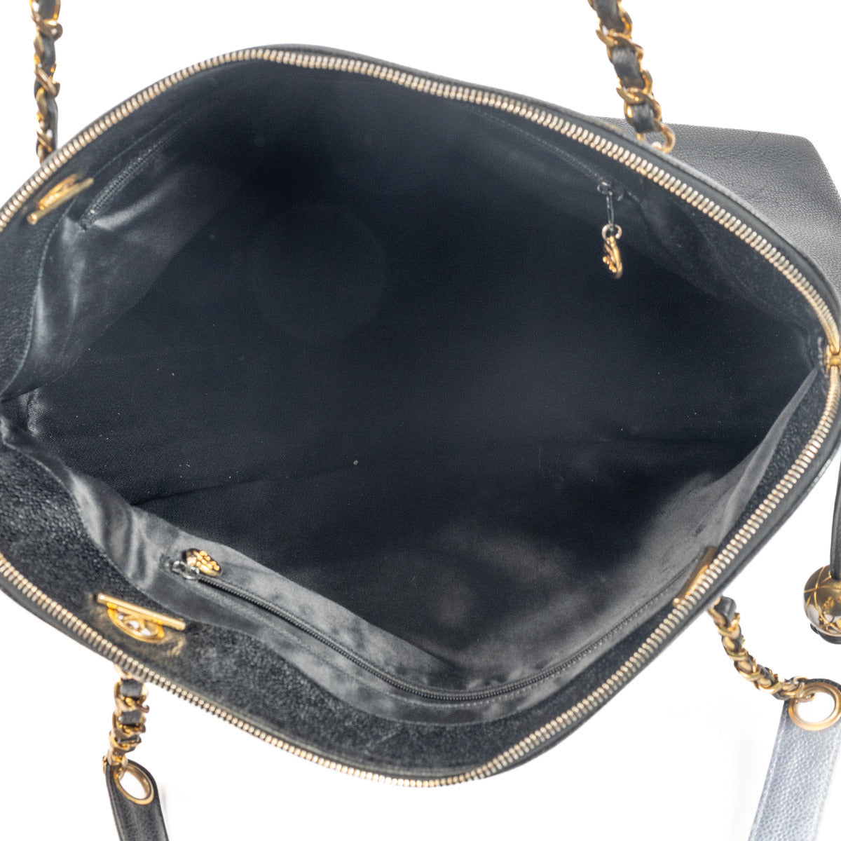 Chanel Zwarte Vintage Bowling Schoudertas