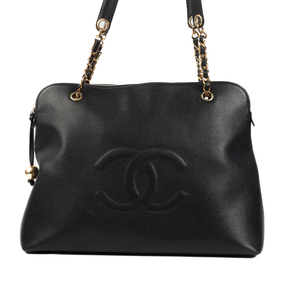 Chanel Black Vintage Bowling Shoulder bag for the best price at Labellov secondhand luxury in Antwerp.