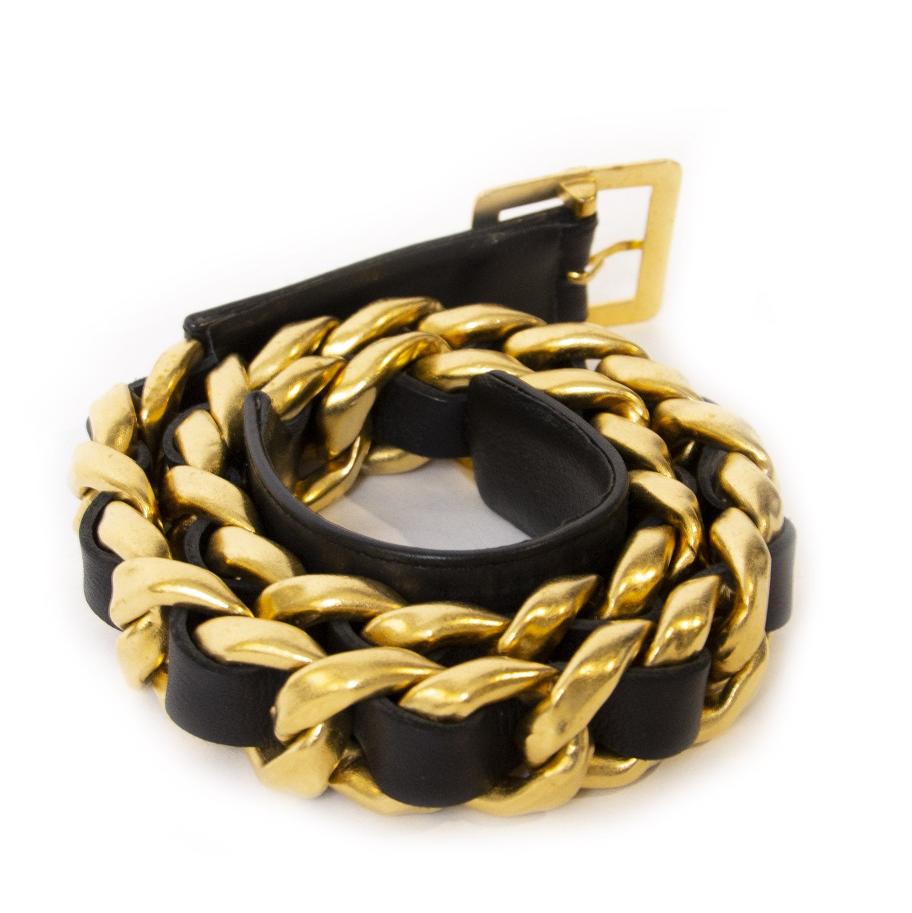 Chanel Black & Gold Heavy Belt kopen en verkopen aan de beste prijs bij Labellov tweedehands luxe