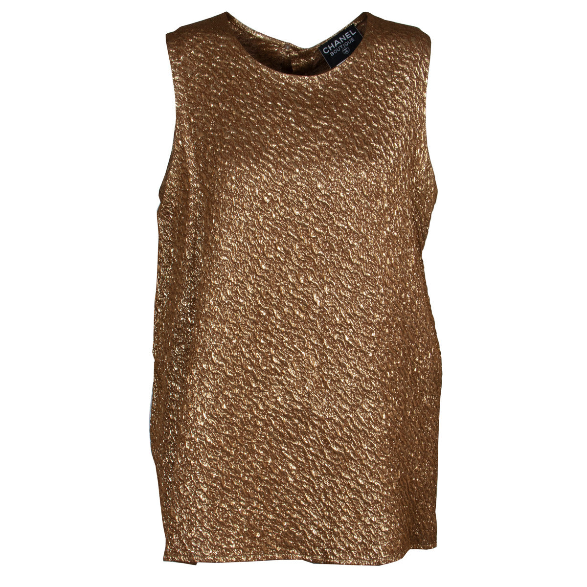 Chanel bruin & goud tweed set Herfstcollectie 1996 - Maat 40