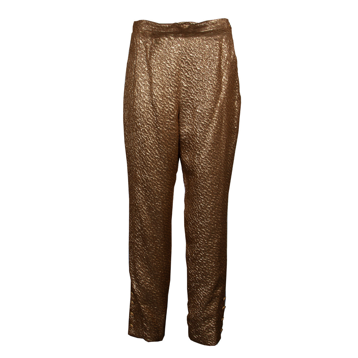 Chanel bruin & goud tweed set Herfstcollectie 1996 - Maat 40