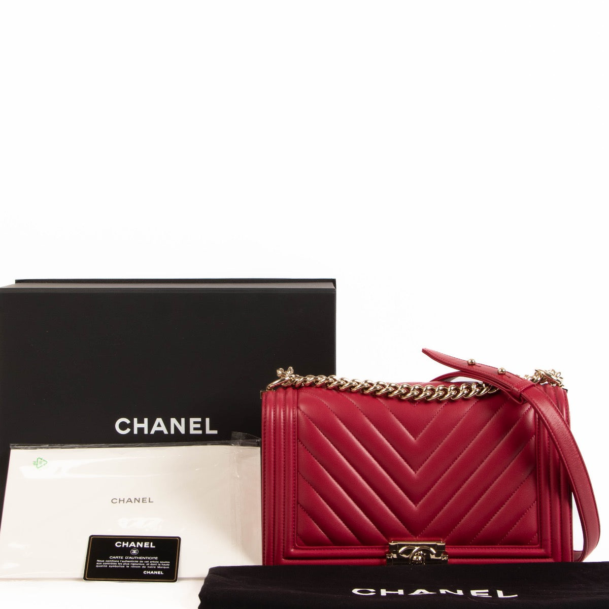 shop 100% authentic second hand Chanel Framboise Medium Boy Bag on Labellov.com