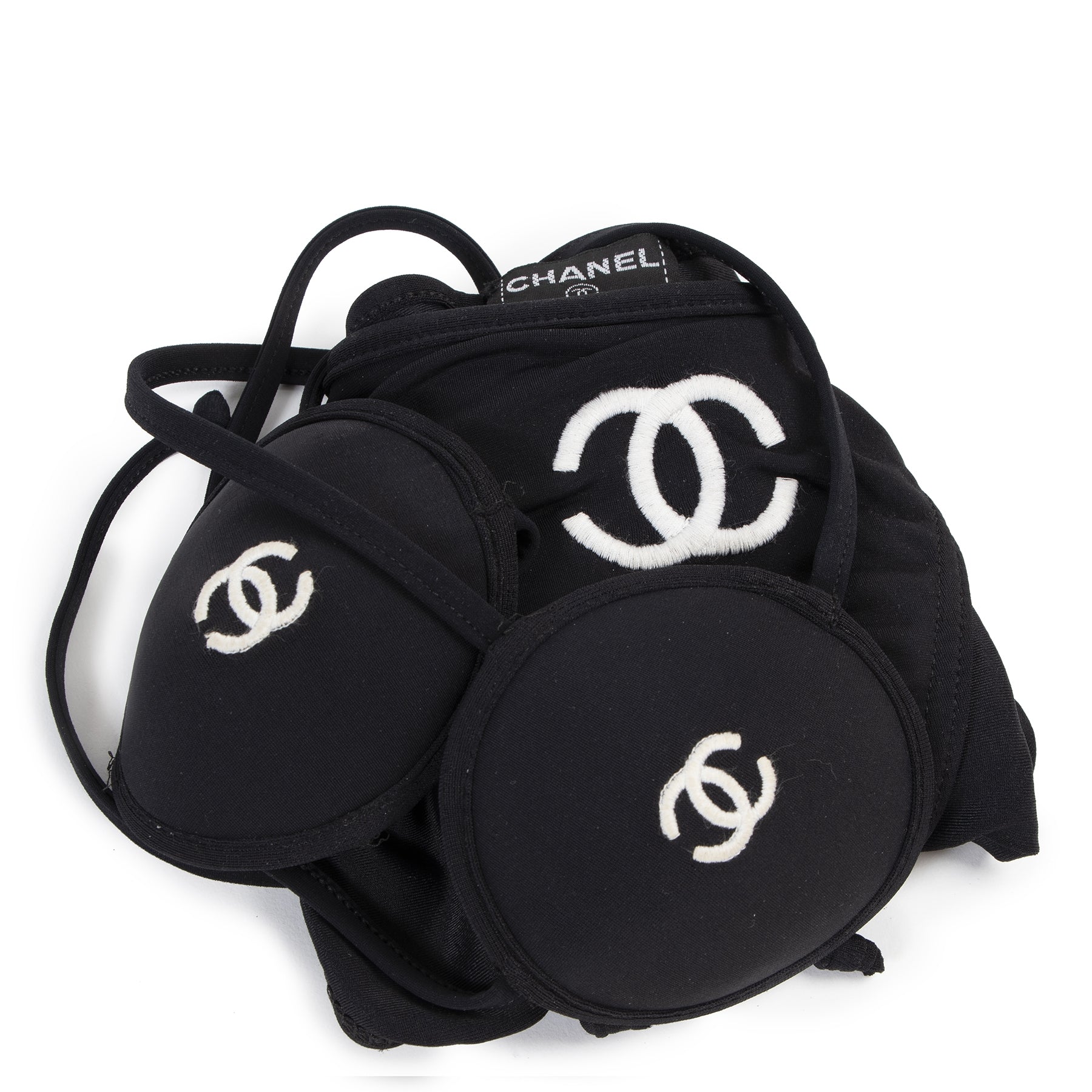 Chanel Black Vintage Micro Bikini - size 42 - te koop aan de beste prijs