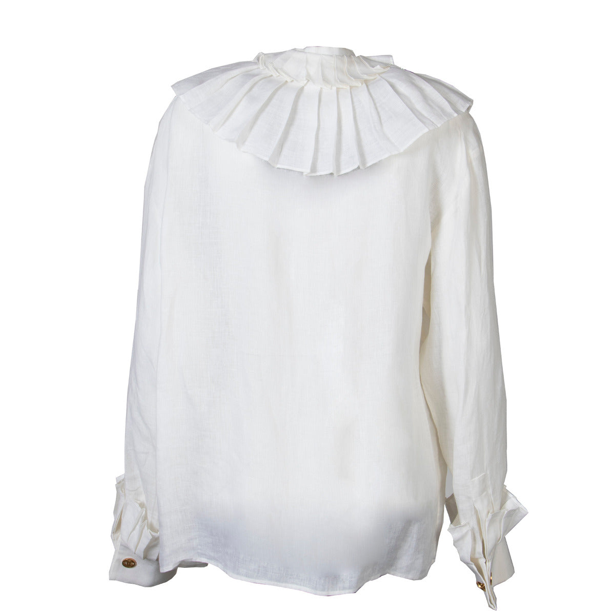 Chanel White Victorian Blouse - size S