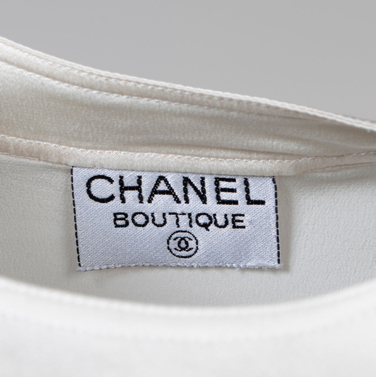 Haut en soie crème Chanel - Taille S