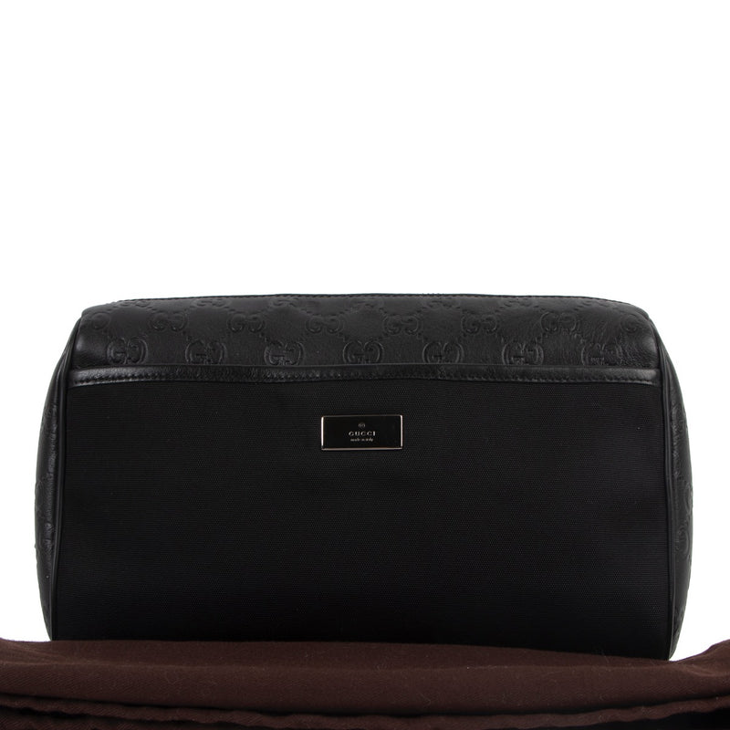Shop now for your pre-loved, 100% authentic Gucci Black Nylon Guccissima Pouch, at Labellov In Antwerp