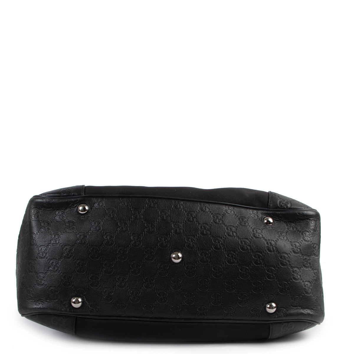 Gucci Zwarte Nylon Guccissima Grote Tote Tas