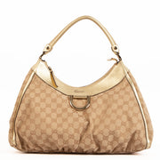 shop 100% authentic second hand Gucci Monogram Gold Top handle on Labellov.com