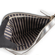 Buy online authentic second hand Gucci Silver GG Canvas Britt Messenger Crossbody Bag in very good condition at Labellov in Antwerp