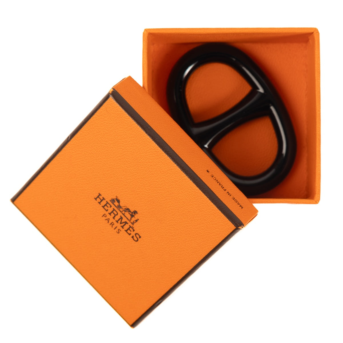 Shop 100% authentic second-hand Hermès Black Scarf Ring on Labellov.com