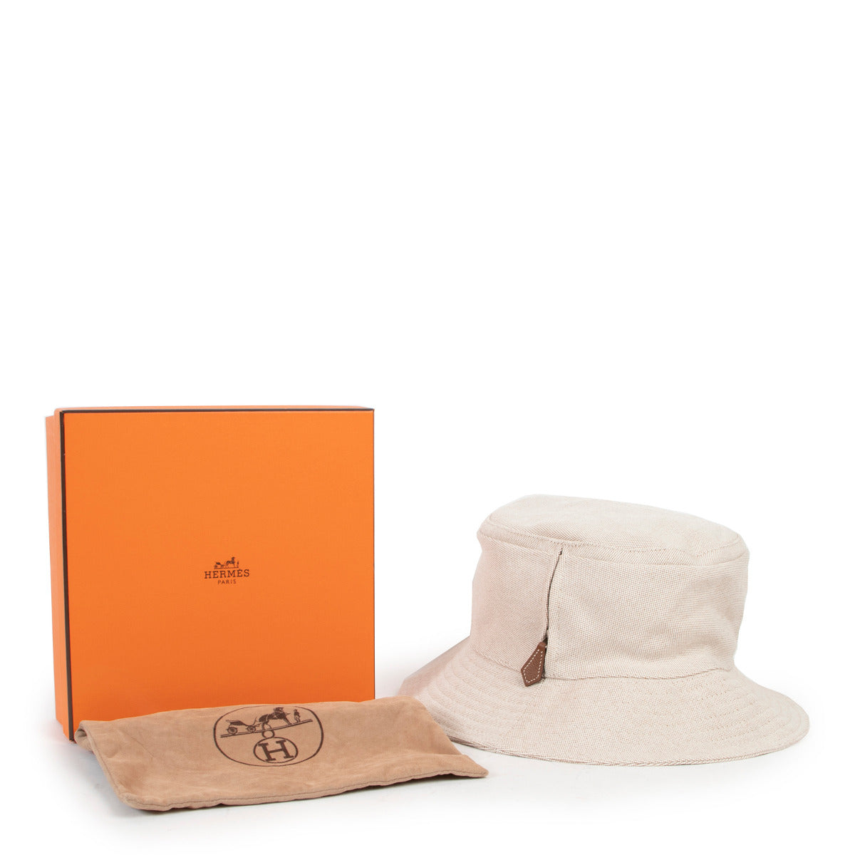 Hermès Chapeaux Motsch Toile Bucket Hat - maat 56