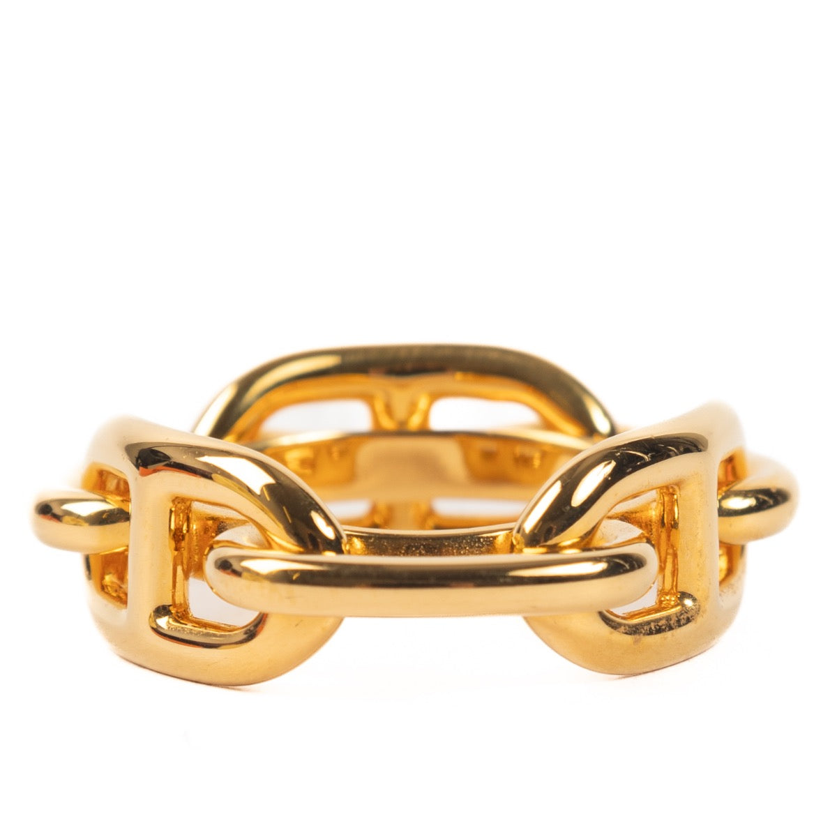 Shop 100% authentic second-hand Hermès Gold Scarf Ring on Labellov.com