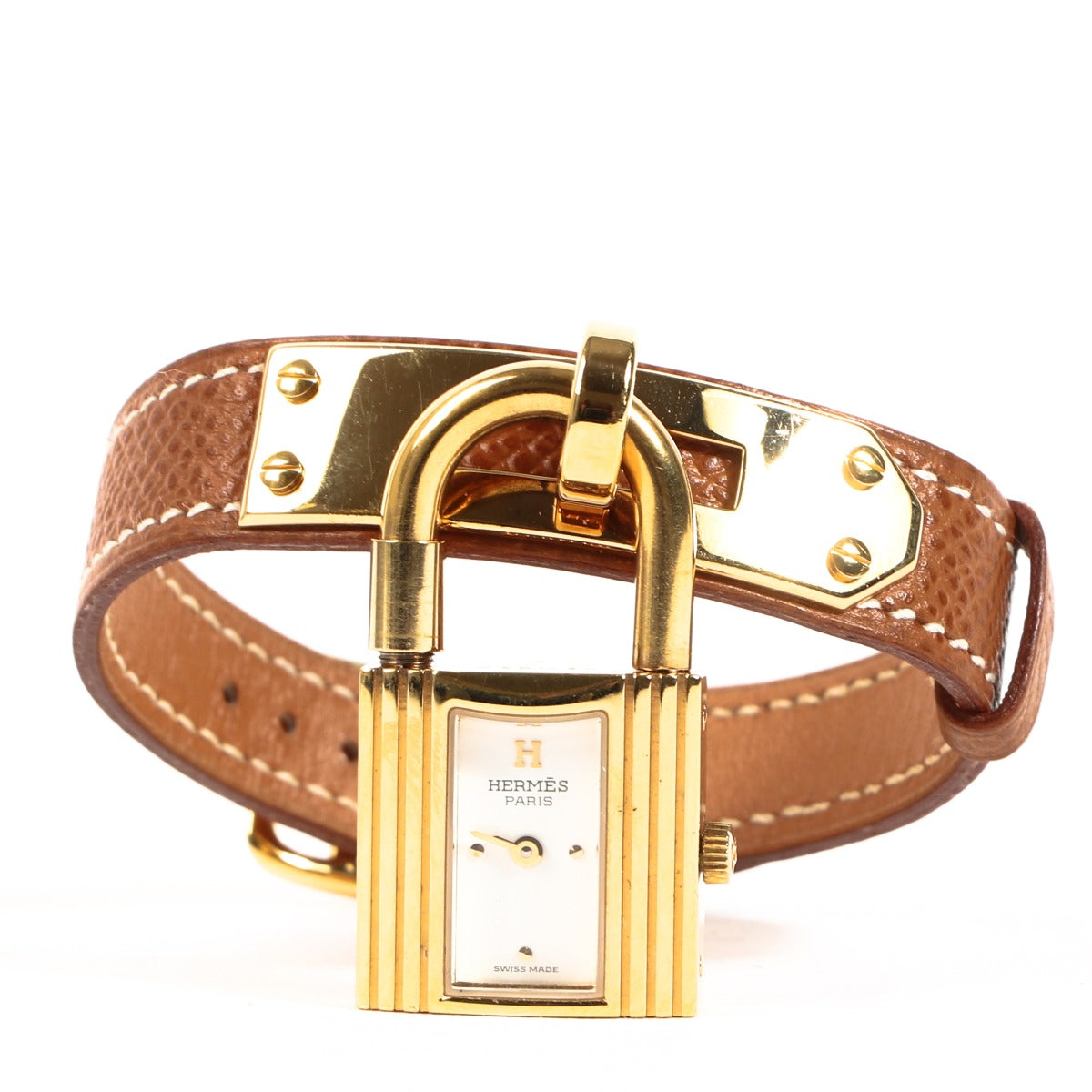 Hermès Vintage Gouden Kelly Horloge