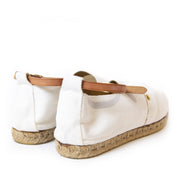 Authentieke tweedehands Hermès White Canvas Espadrilles juiste prijs veilig online winkelen LabelLOV webshop luxe merken winkelen Antwerpen België mode fashion
