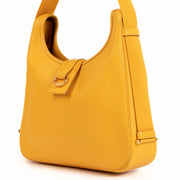 Shop safe online at Labellov in Antwerp this 100% authentic second hand Hermès Yellow Courchevel Leather Tsako Shoulder Bag