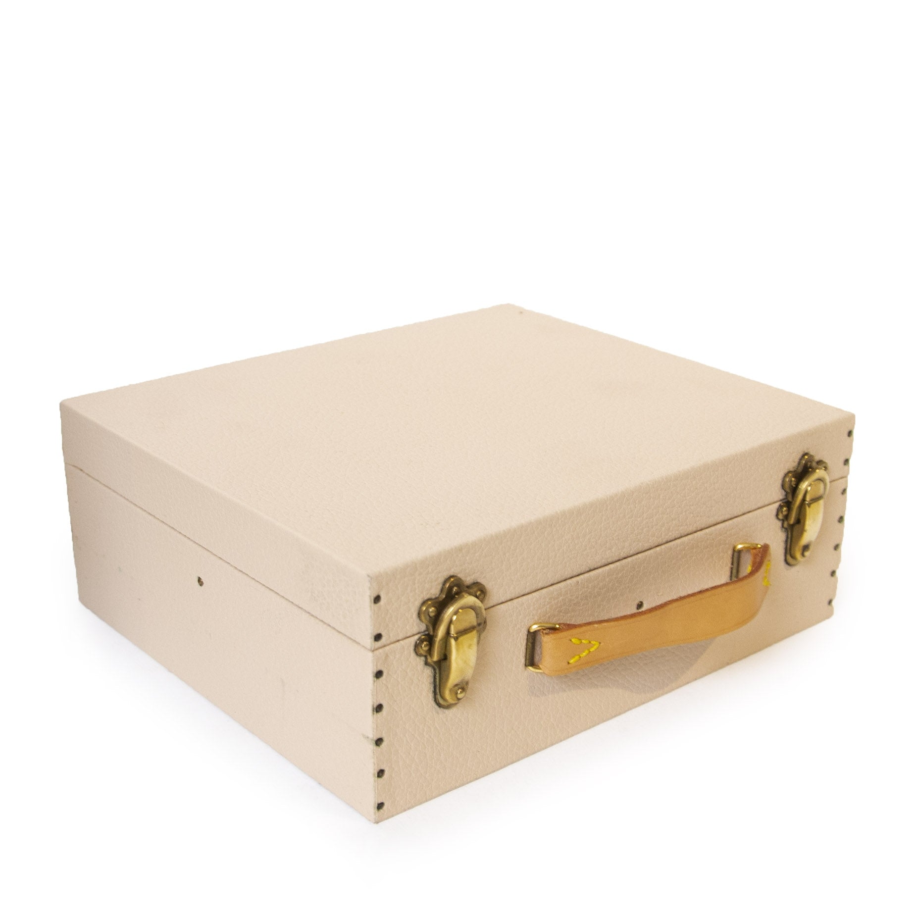 Authentieke tweedehands Louis Vuitton Vintage Monogram Travel Trunk Case juiste prijs veilig online winkelen LabelLOV webshop luxe merken winkelen Antwerpen België mode fashion