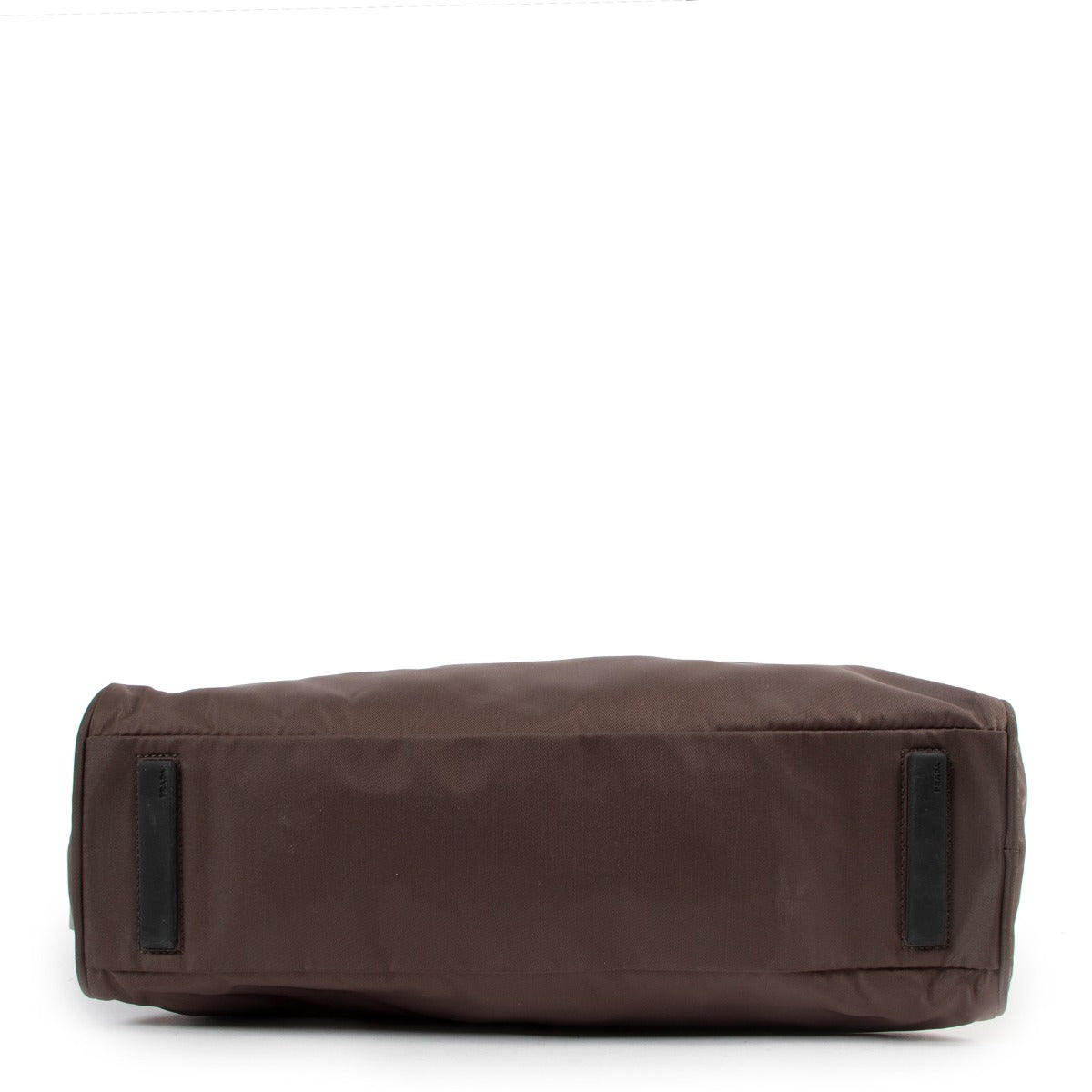 Buy online authentic second hand Prada Brown Nylon Tote Bag in very good condition at Labellov in Antwerp