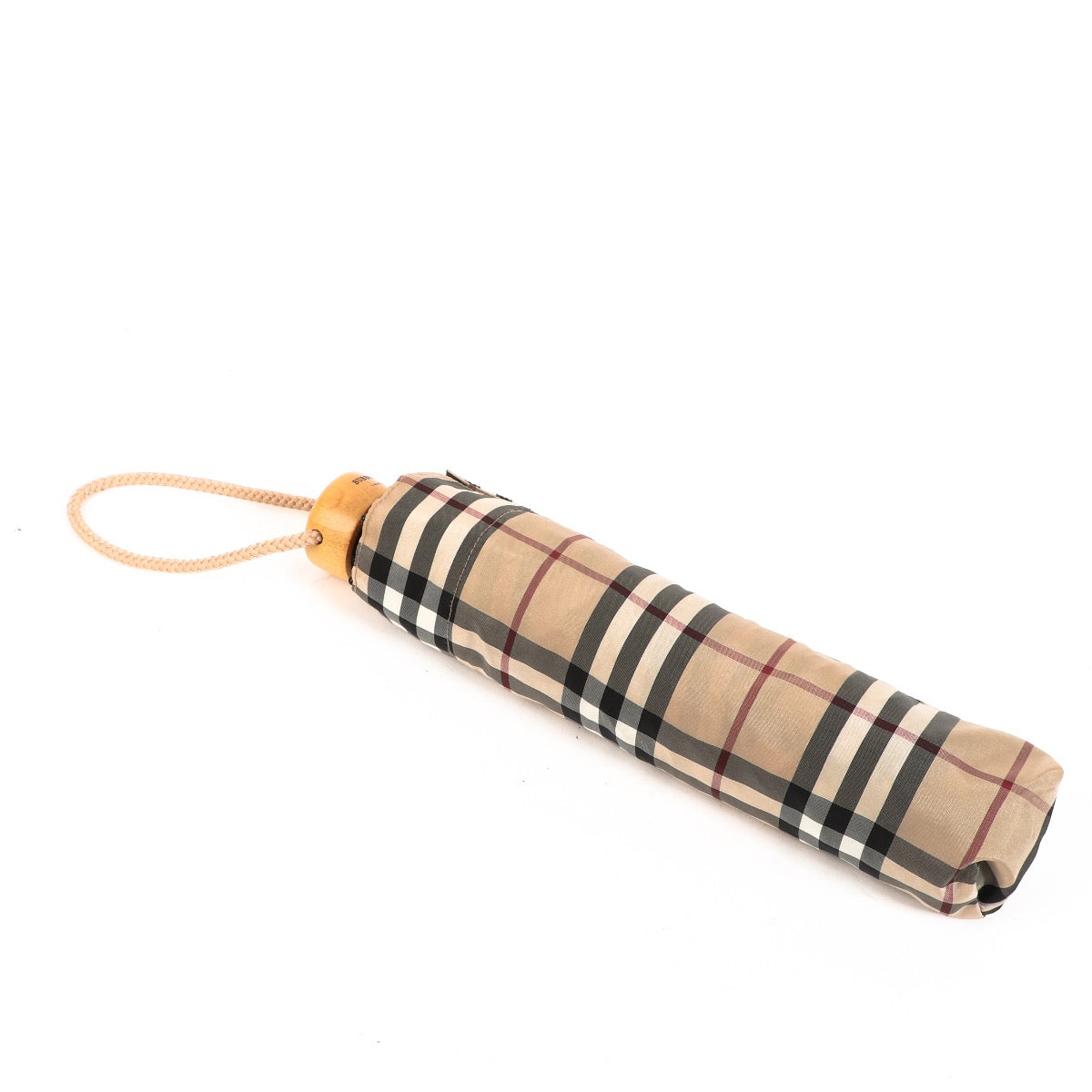 Shop safe online at Labellov in Antwerp this 100% authentic second hand Burberry London Vintage Check Folding Umbrella