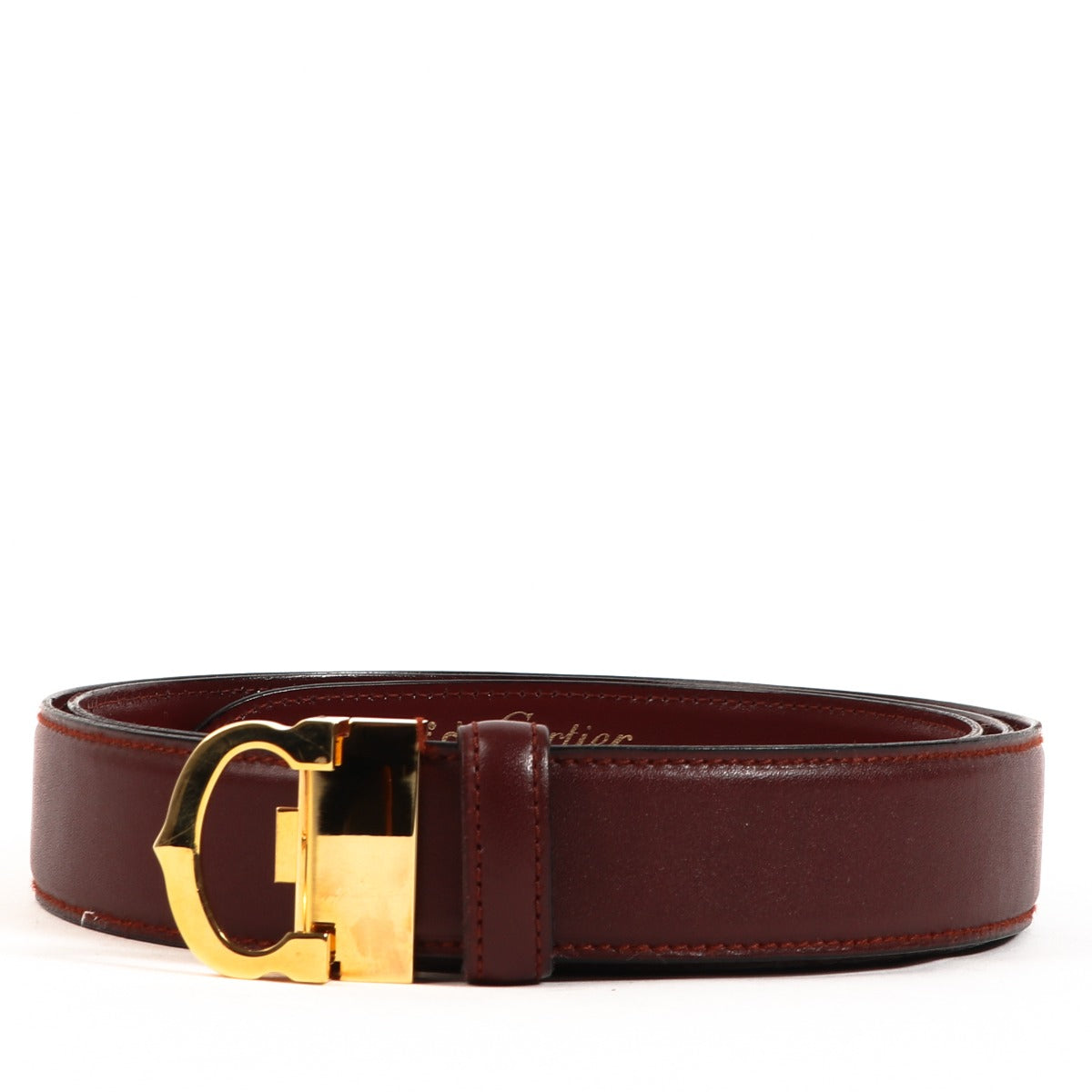 Must de Cartier C Bordeaux Leren Riem - Maat 105