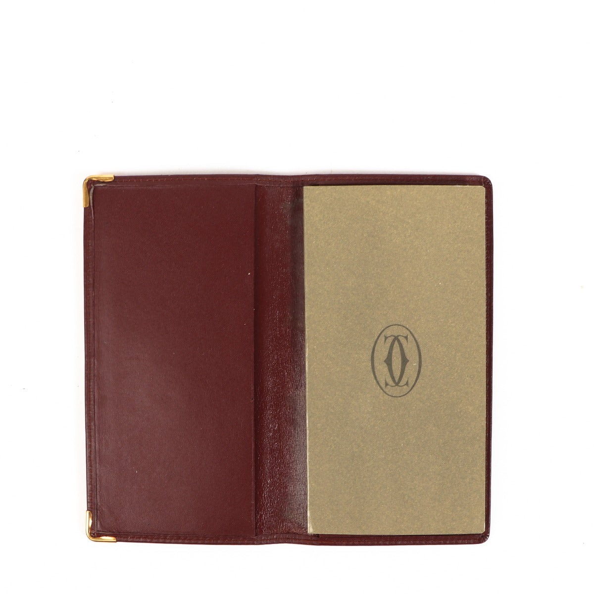 Cartier Carnet d'adresses en cuir bordeaux