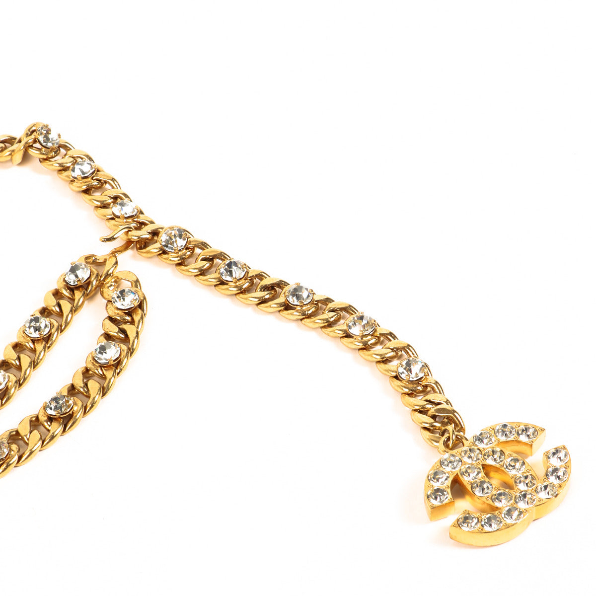 Chanel Rare Collectible 1995 Spring Runway Crystal Belt for the best price at Labellov secondhand luxury