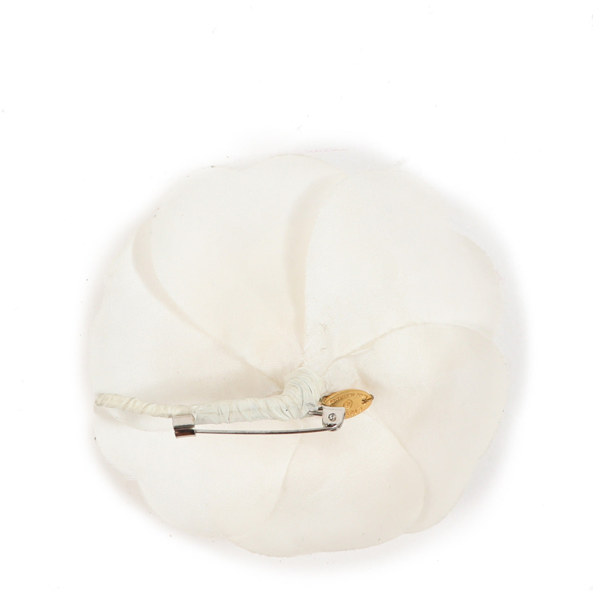 Chanel Witte Broche Camelia