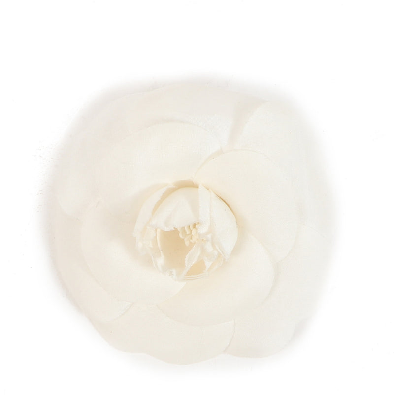 Chanel White Brooch Camelia