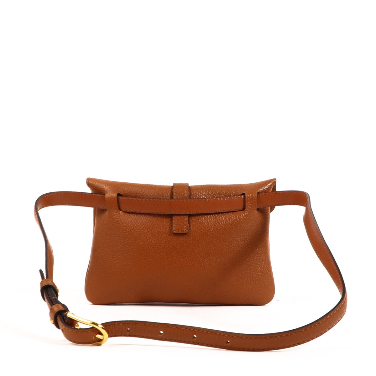 Shop safe online at Labellov in Antwerp, Brussels and Knokke this 100% authentic second hand Delvaux Cognac Leather Belt Bag - size 80