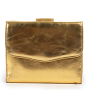 Shop safe online at Labellov in Antwerp this 100% authentic second hand Moschino Gold Leather Crossbody Bag
