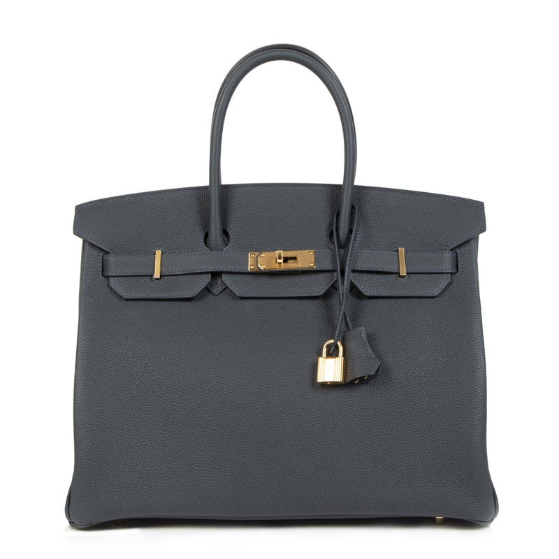 Hermès Birkin 35 Vert Rousseau Togo GHW