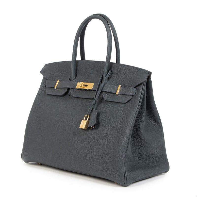 Hermès Birkin 35 Vert Rousseau Togo GHW