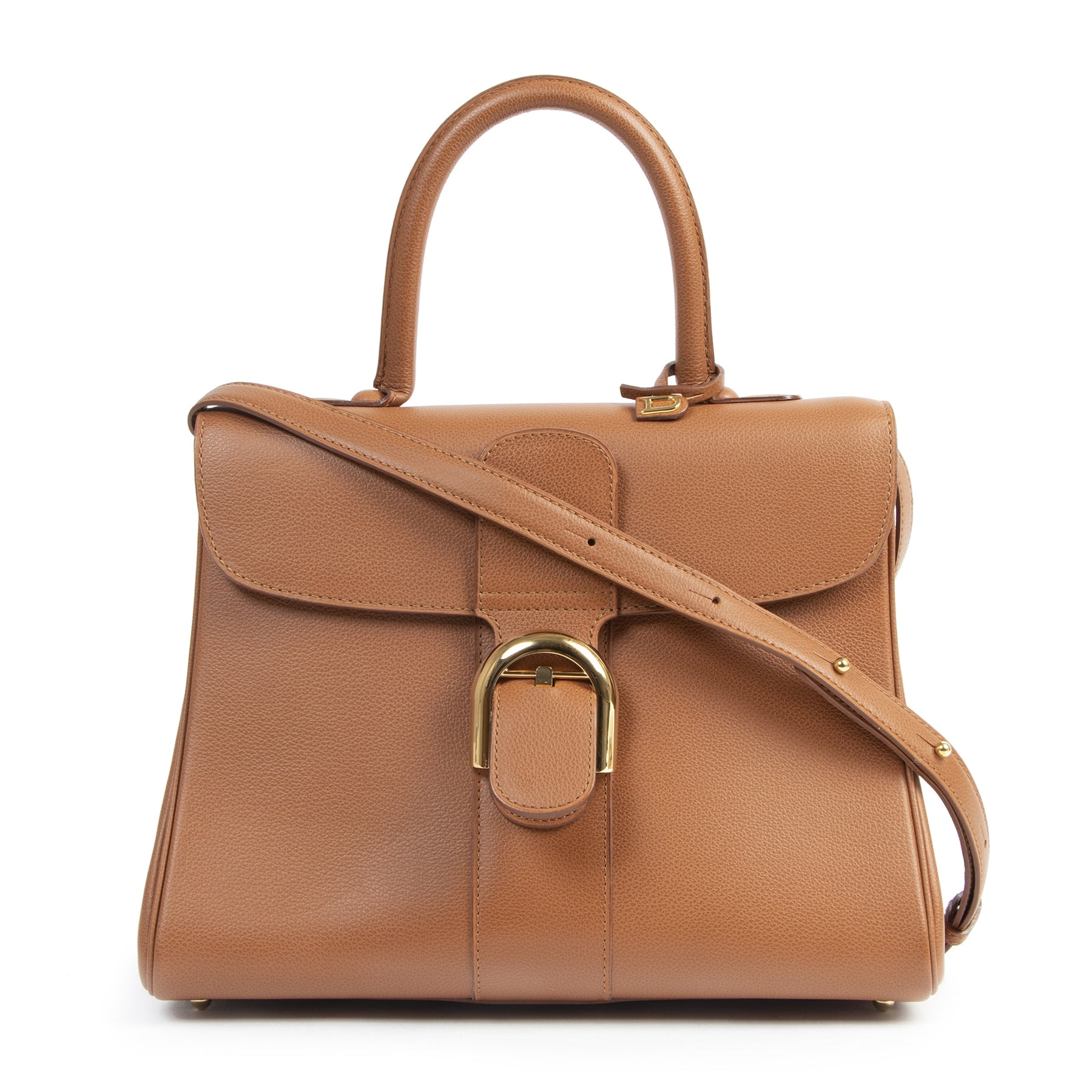 shop safe online Delvaux Fauve Brillant MM + Strap