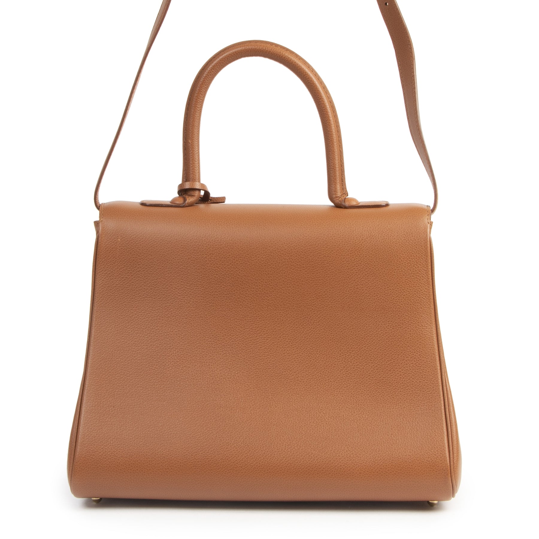 acheter en ligne seocnde main Delvaux Fauve Brillant MM + Strap