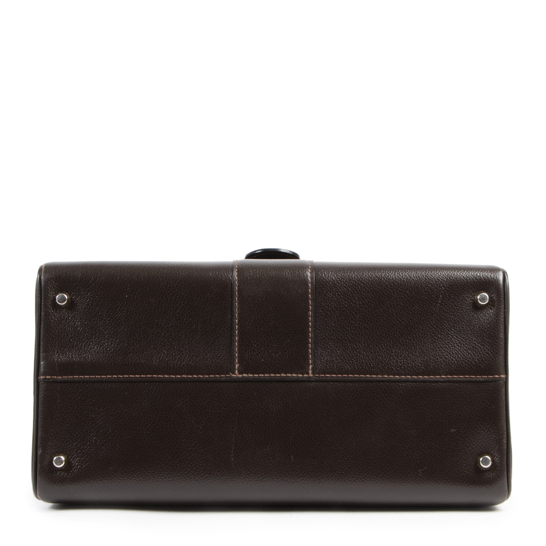 Pour le meilleur prix chez Labellov à Anvers Delvaux Brown Brillant MM Bag
