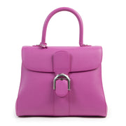Authentic second-hand vintage Delvaux Fuchsia Brillant MM Bag buy online webshop LabelLOV