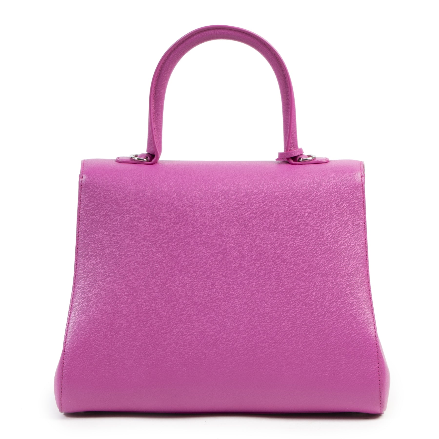 Authentic second-hand vintage Delvaux Fuchsia Brillant MM Bag buy online webshop LabelLOV