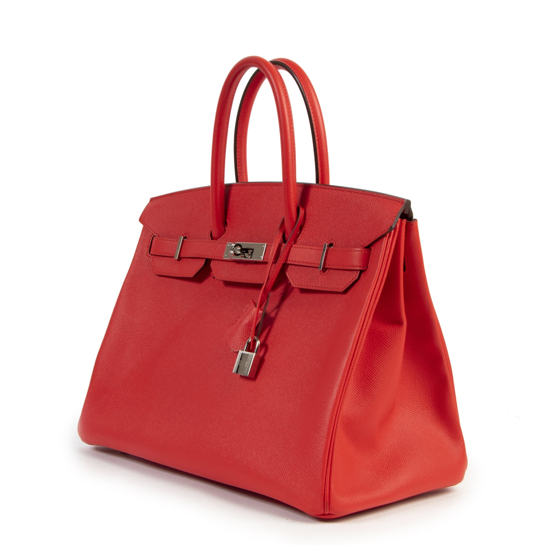 shop safe online as new Hermes Birkin 35 Epsom Rouge Tomate PHW