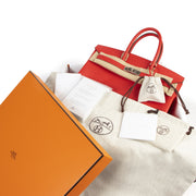 Hermes Birkin 35 Epsom Rouge Tomate PHW
