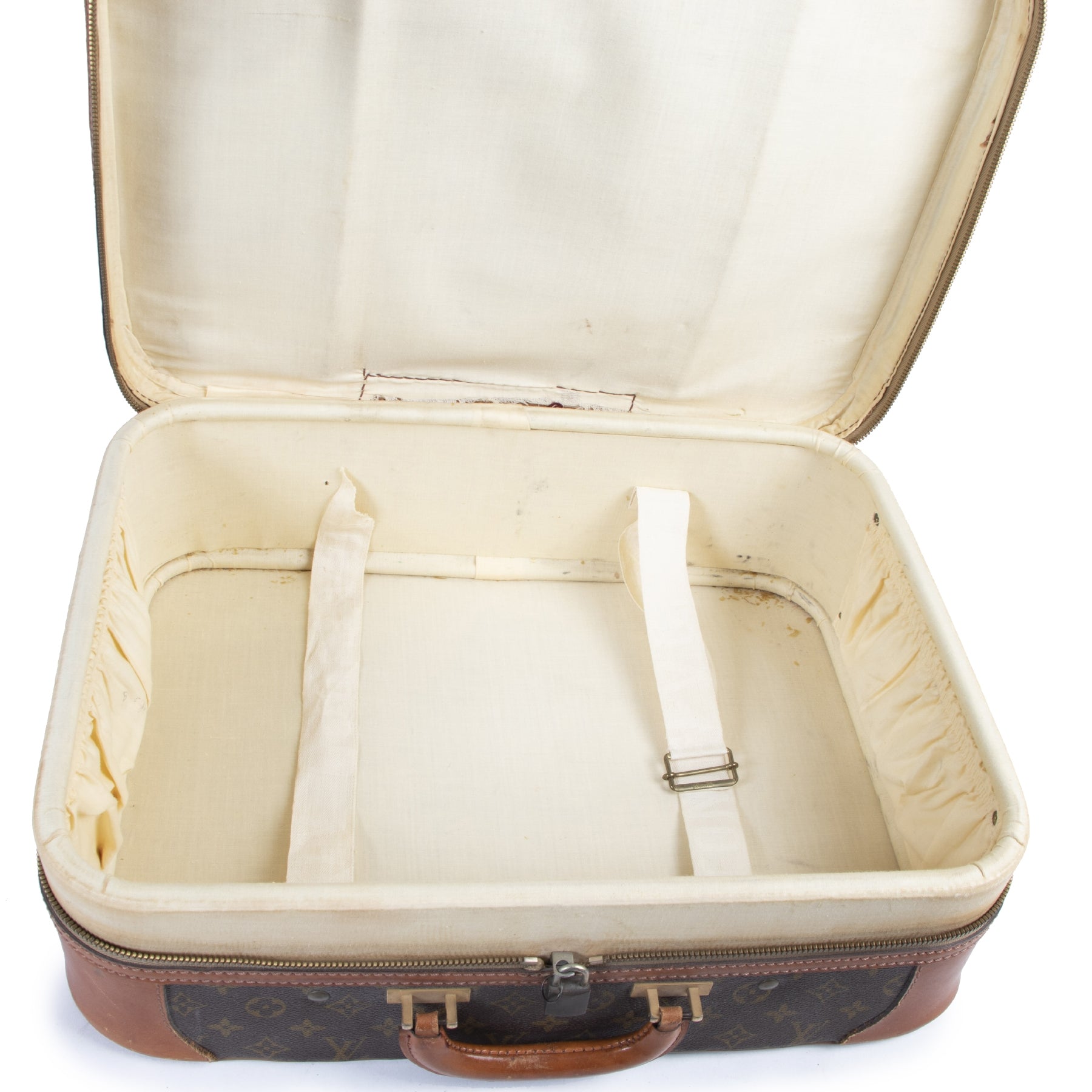Authentic secondhand Louis Vuitton Stratos 50 Monogram Suitcase designer bags fashion luxury vintage webshop safe secure online shopping designer high end brands