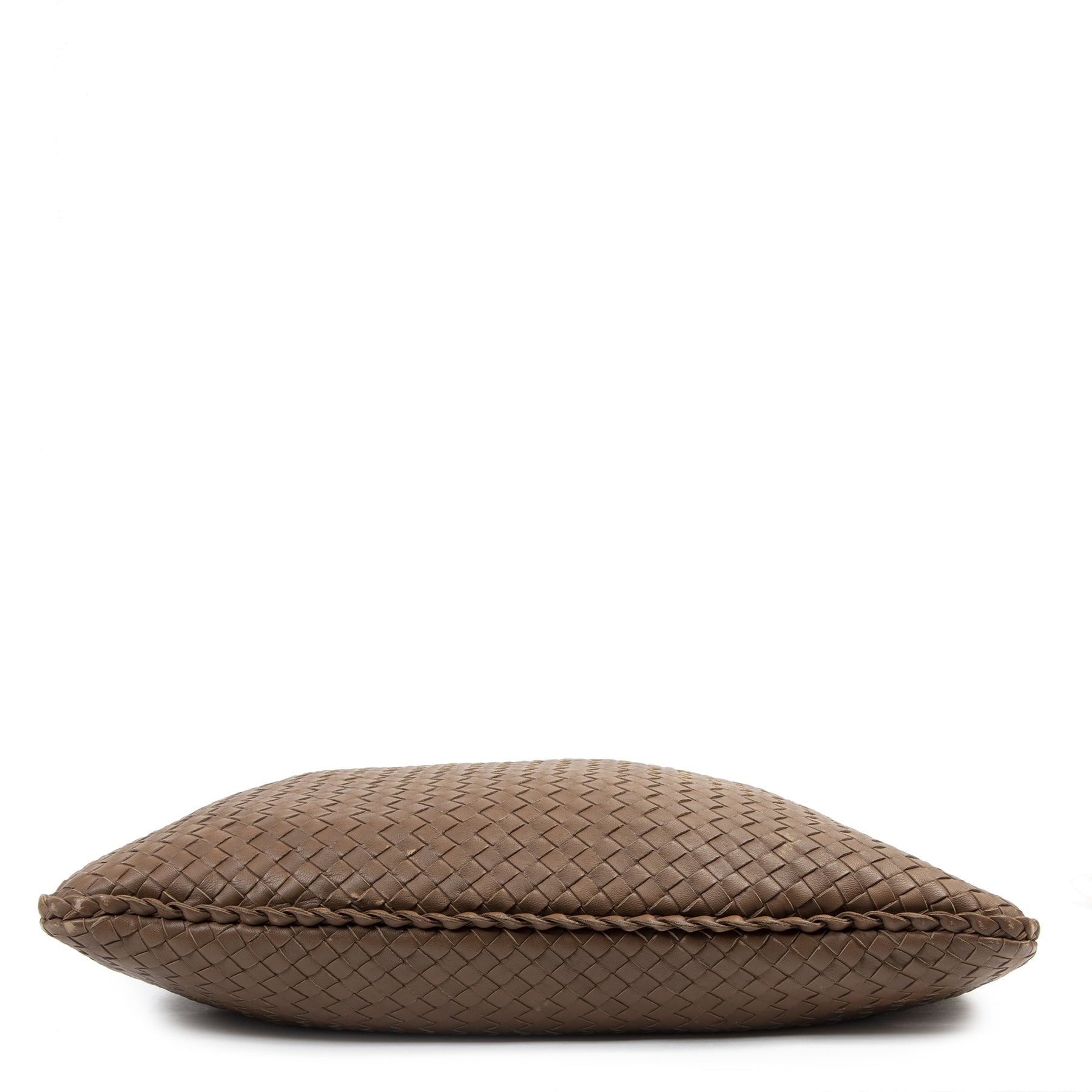 Authentic second-hand vintage Bottega Veneta Large Brown Hobo Bag buy online webshop LabelLOV