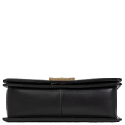 Authentieke Tweedehands Chanel Black Medium Boy Bag GHW juiste prijs veilig online shoppen luxe merken webshop winkelen Antwerpen België mode fashion