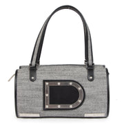 Authentic secondhand Delvaux Le Astrid MM Toile Charleston Noire Bag designer bags designer brands fashion luxury vintage webshop safe secure online shopping worldwide shipping delivery
