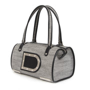 Authentieke Tweedehands Delvaux Le Astrid MM Toile Charleston Noire Bag juiste prijs veilig online shoppen luxe merken webshop winkelen Antwerpen België mode fashion