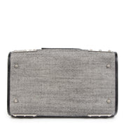 Authentic secondhand Delvaux Le Astrid MM Toile Charleston Noire Bag designer bags designer brands fashion luxury vintage webshop safe secure online shopping worldwide shipping delivery