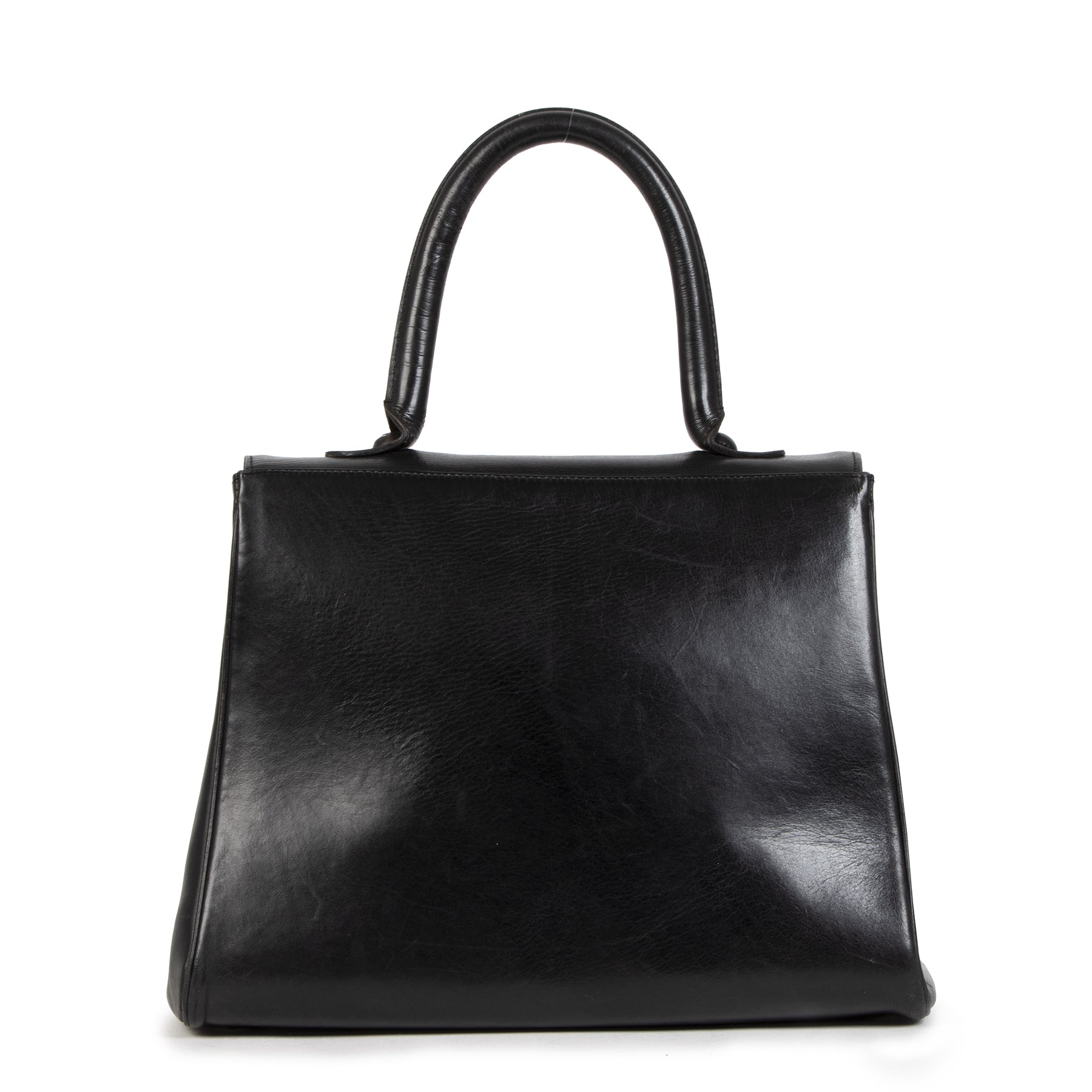 acheter en linge seconde main Delvaux Black Boxcalf Brillant MM