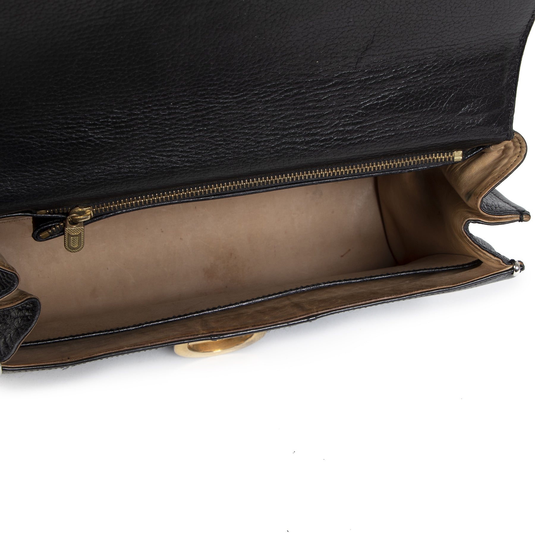 Authentic secondhand Delvaux Brillant Black MM Bag + Strap designer bags fashion luxury vintage webshop safe secure online shopping worldwide shipping delivery
